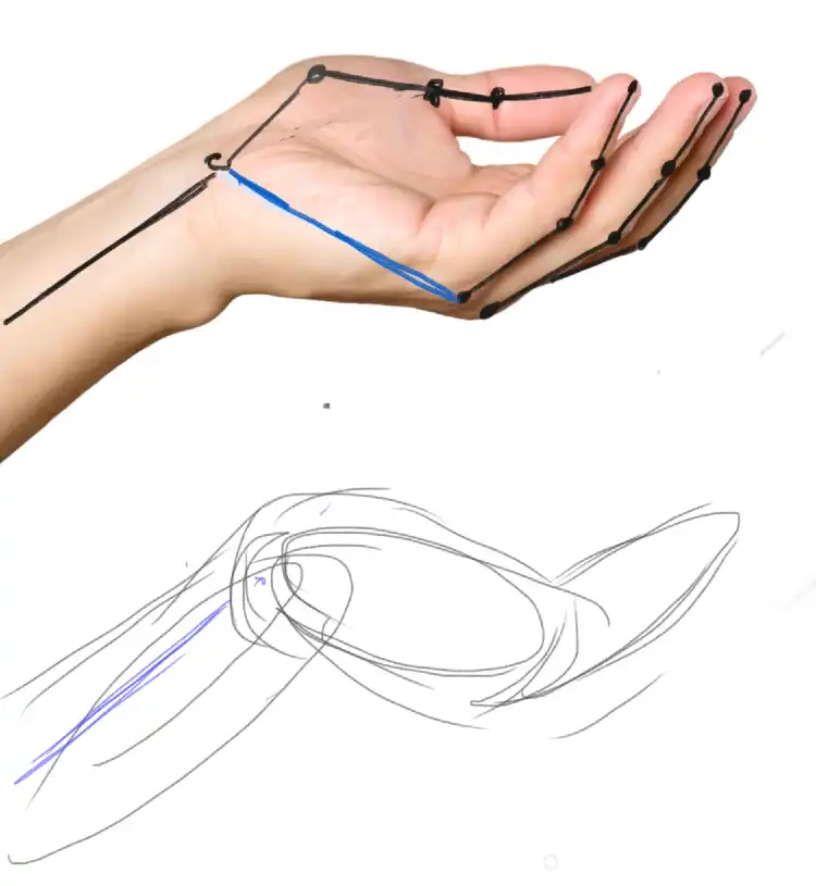 手の描き方（イラストとデッサン）