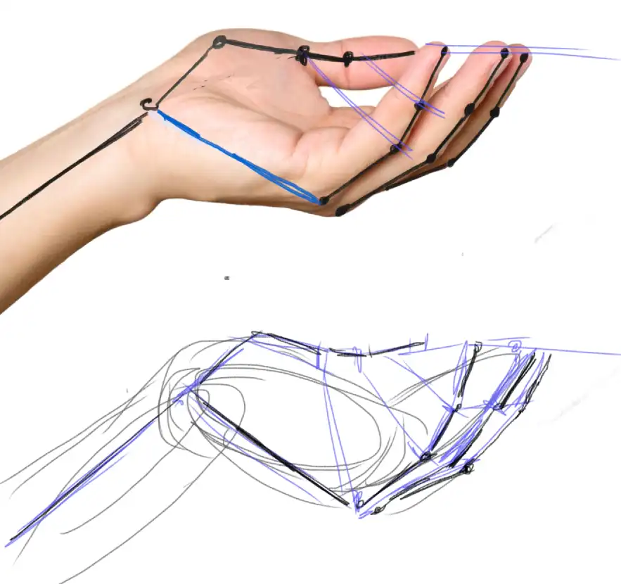 手の描き方（イラストとデッサン）