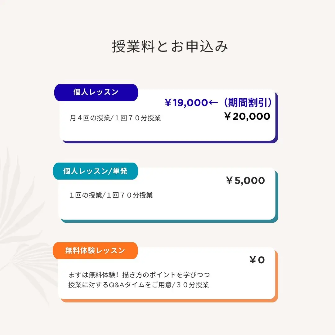 オンライン絵画教室の受講量