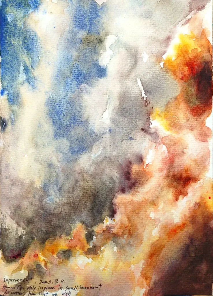 hisagemmaの空の抽象画