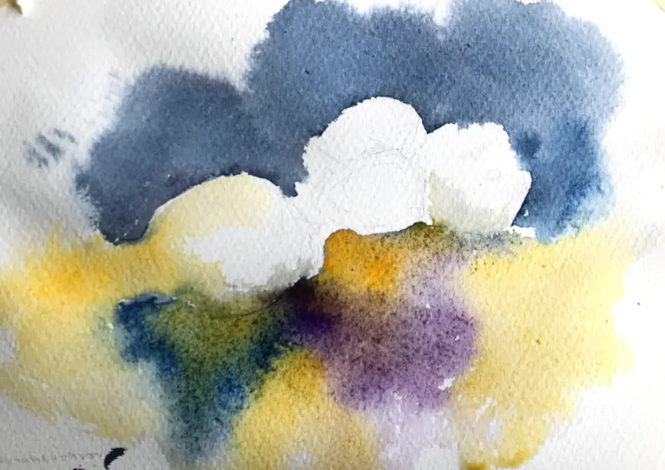 水彩で描いたレモン