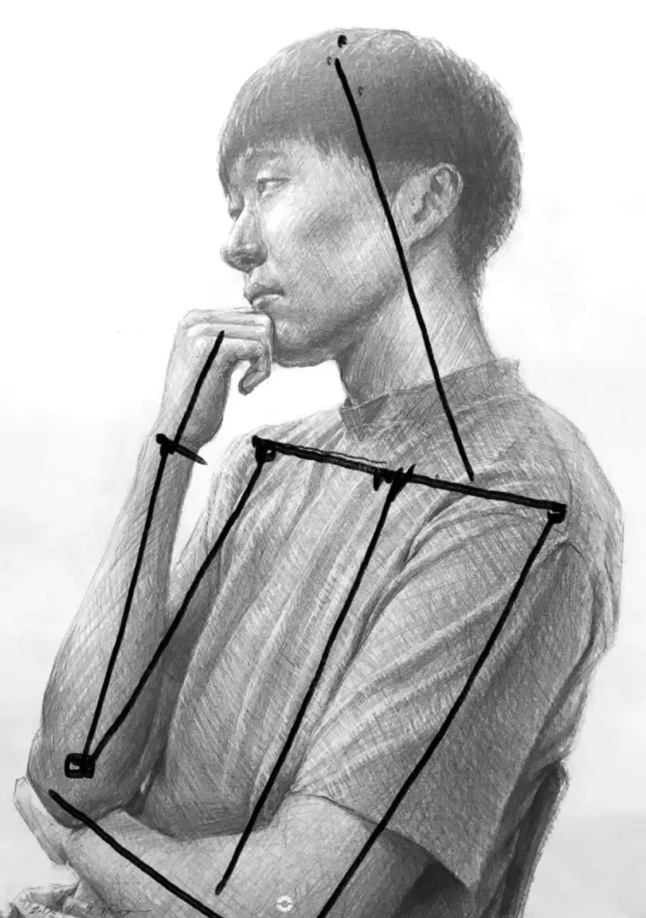 人体デッサンのプロポーション