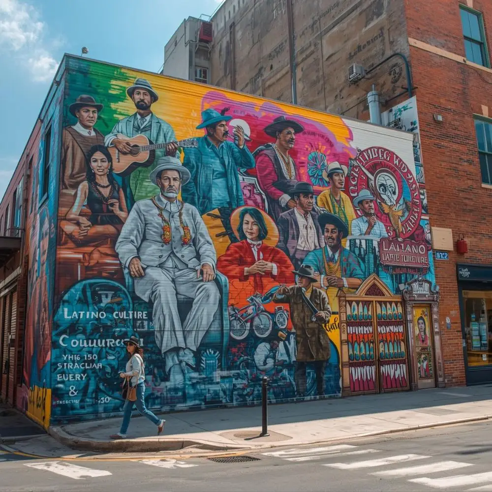 ラテン文化の壁画