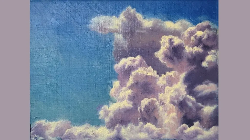 cloud painting by oil