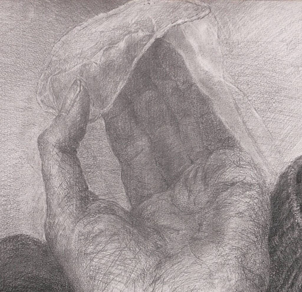 手のデッサン