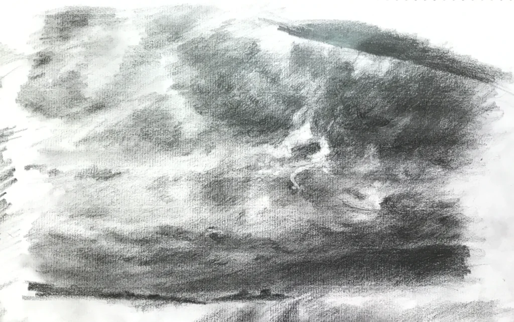 hisagemmaが描いた雲のエスキース