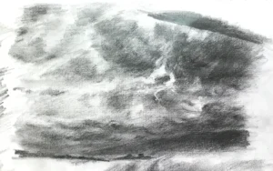 hisagemmaが描いた雲のエスキース