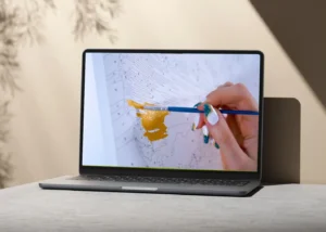 オンライン絵画教室の手元カメラ