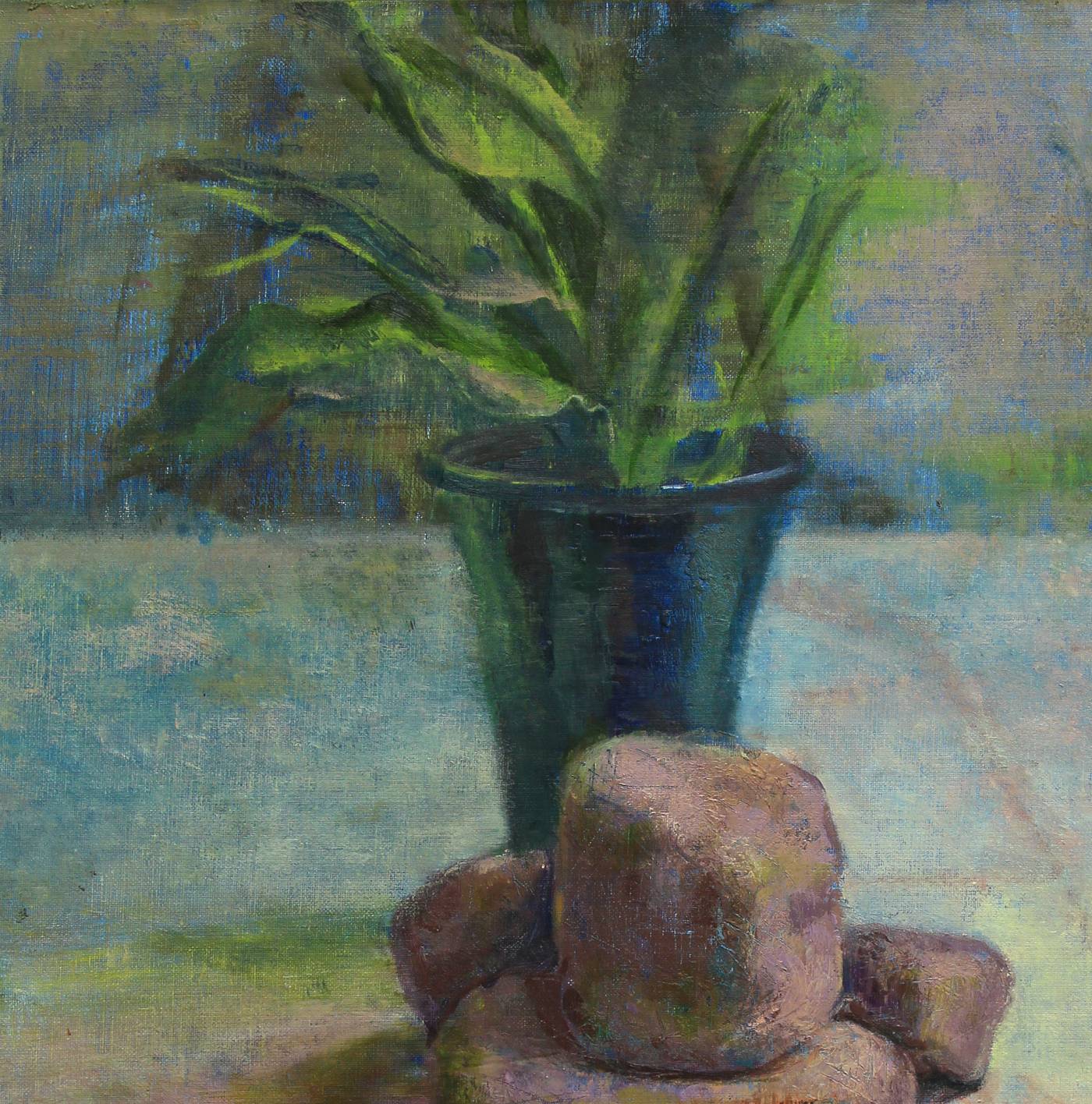油絵で描いた植物