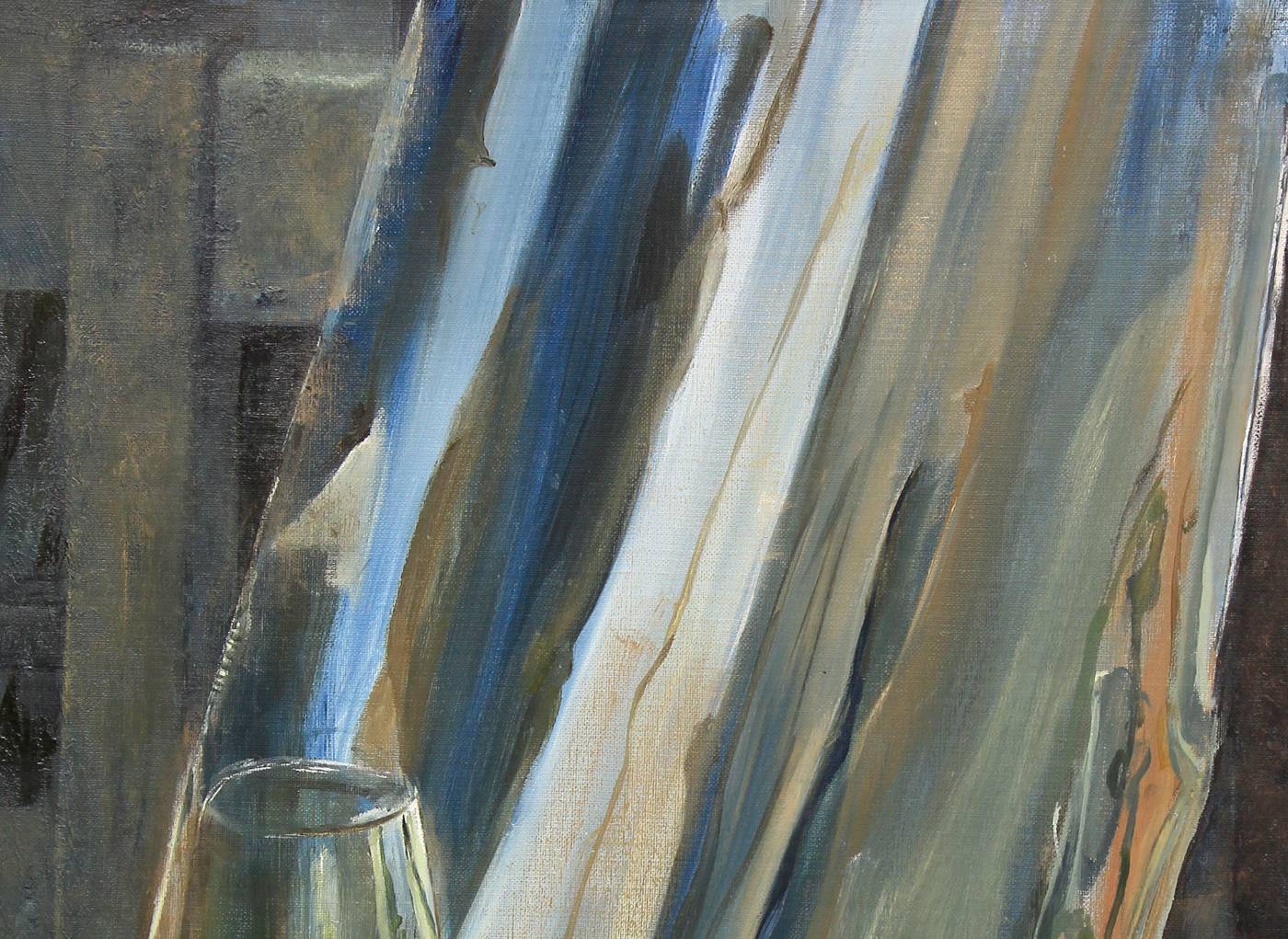 アルミホイルを描いた油絵/oil painting aluminum foil
