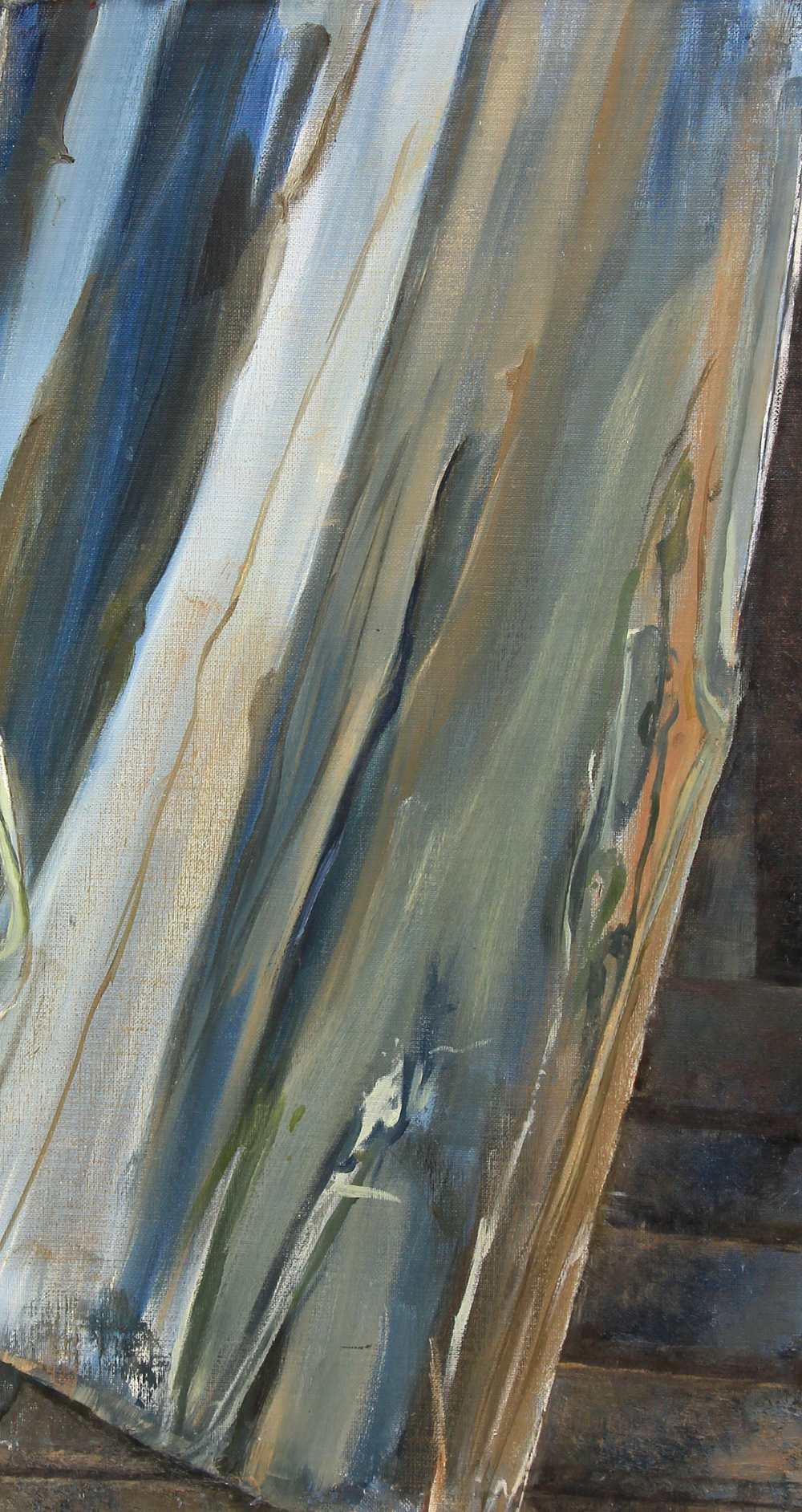アルミホイルを描いた油絵/oil painting aluminum foil